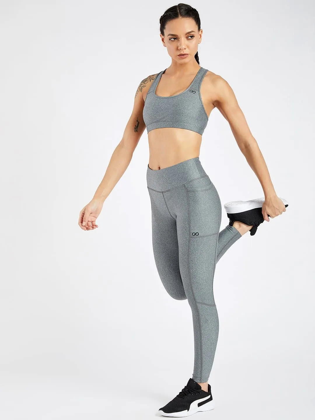 Maxtreme Active Grey Sports Bra