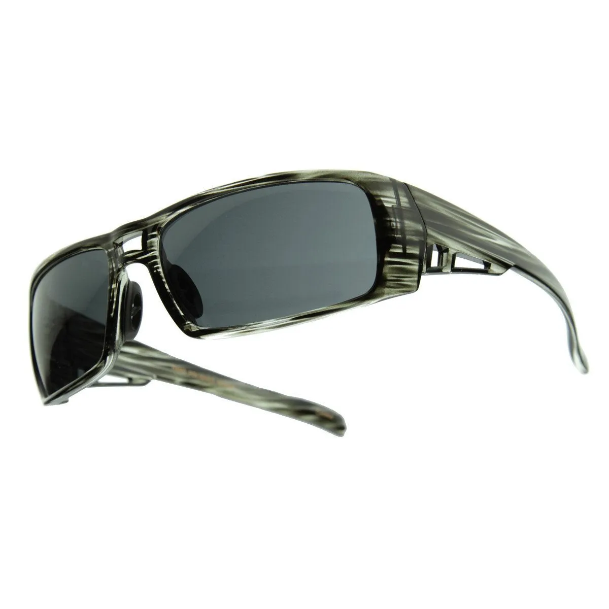 Mens Action Sports Wrap Around Aviator Sunglasses 8262