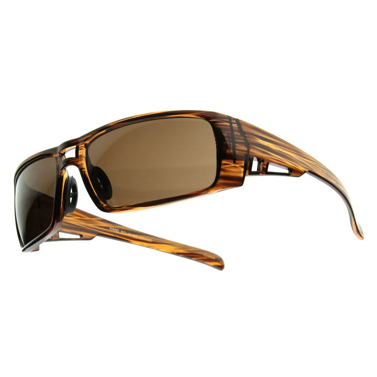 Mens Action Sports Wrap Around Aviator Sunglasses 8262