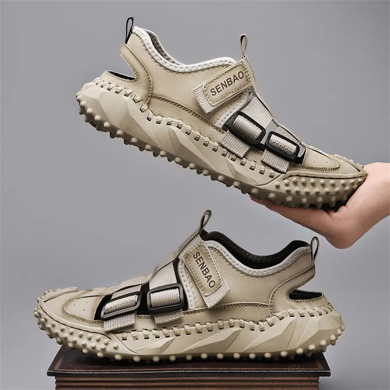 Men's Hollow Out Thick Sole Anti Slip Slingback Sandals