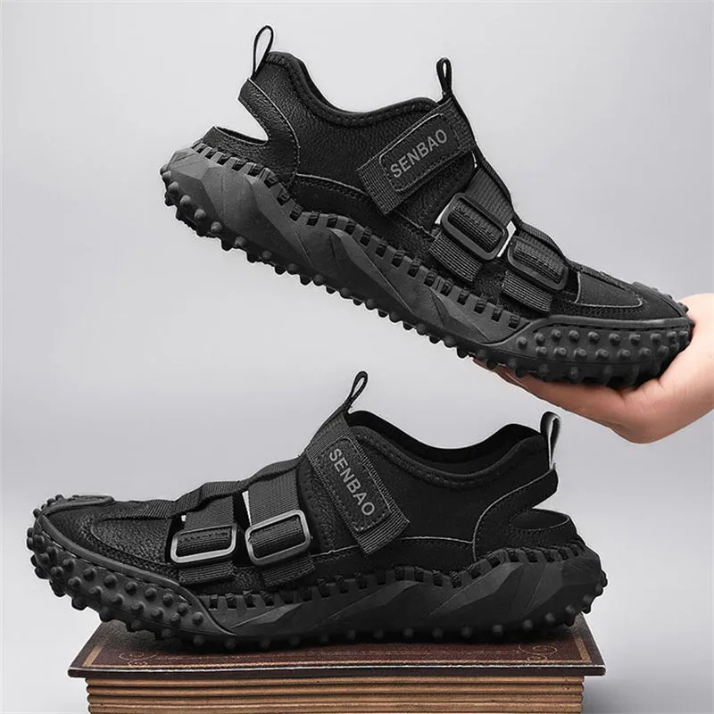 Men's Hollow Out Thick Sole Anti Slip Slingback Sandals