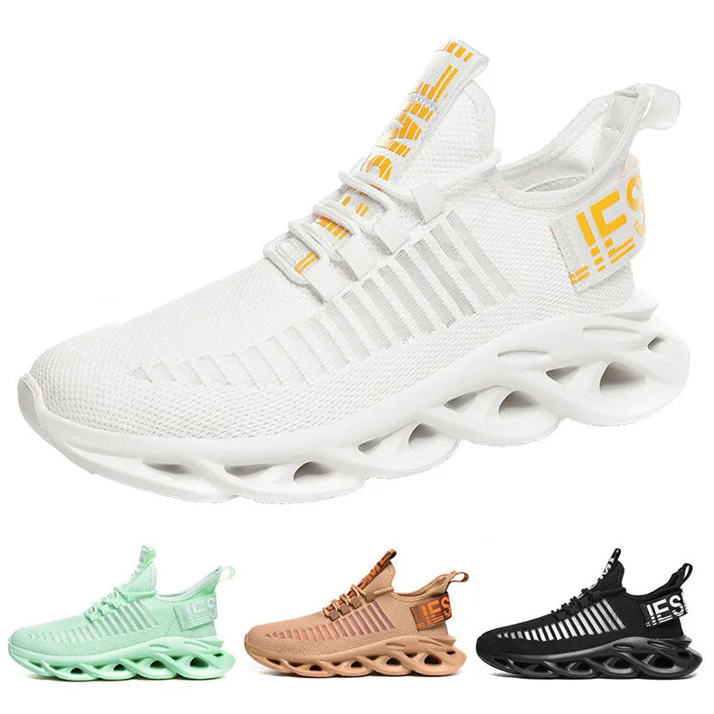 Men's Lightweight Breathable Sneakers Men Casual Shoes Mesh Sneakers Non-slip Running Trainers