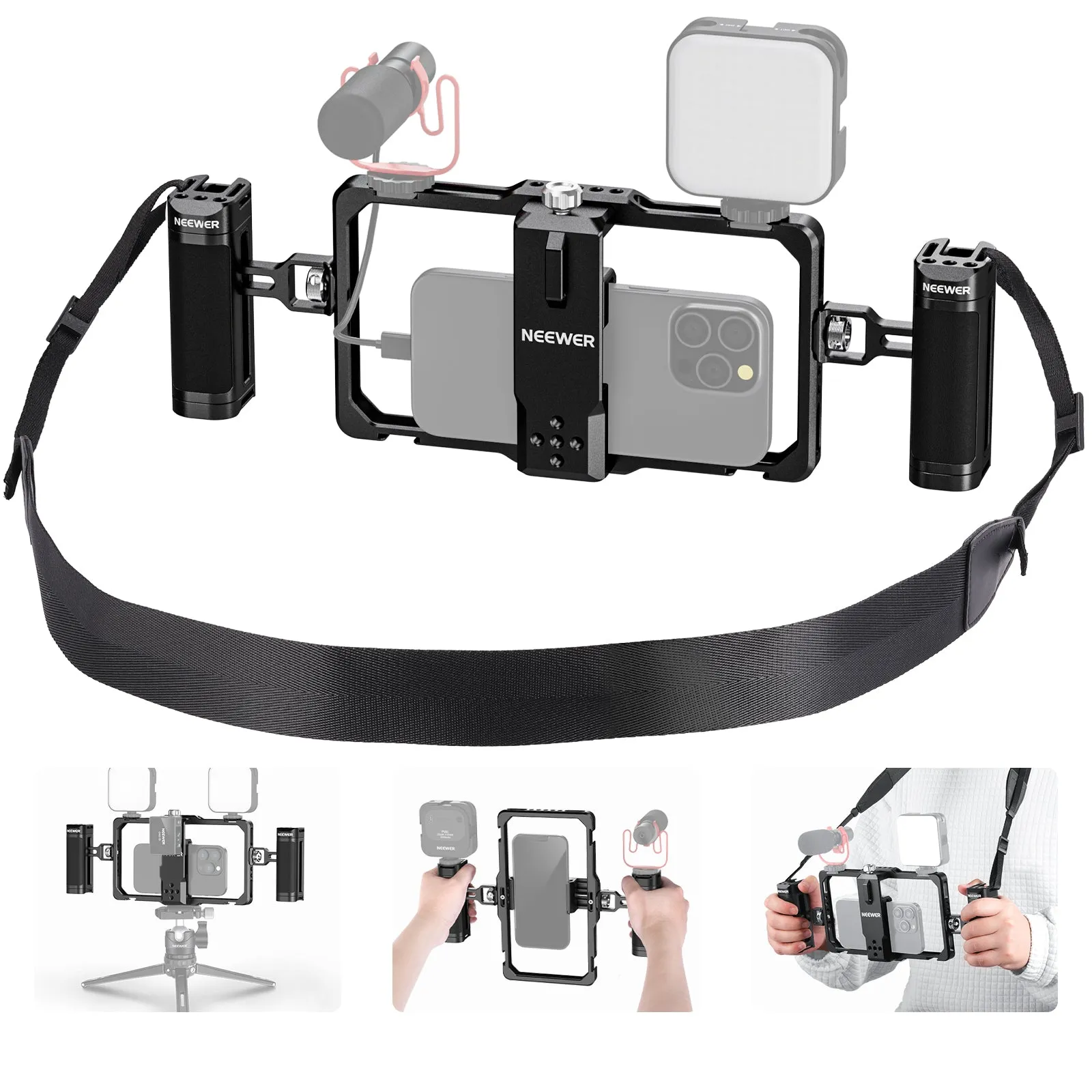 NEEWER PA009S Universal Phone Cage Video Rig