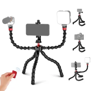 NEEWER T91 Flexible Tripod with Two Magic Arms