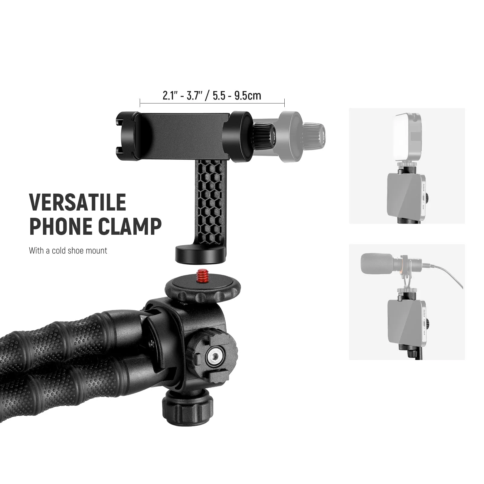 NEEWER T91 Flexible Tripod with Two Magic Arms