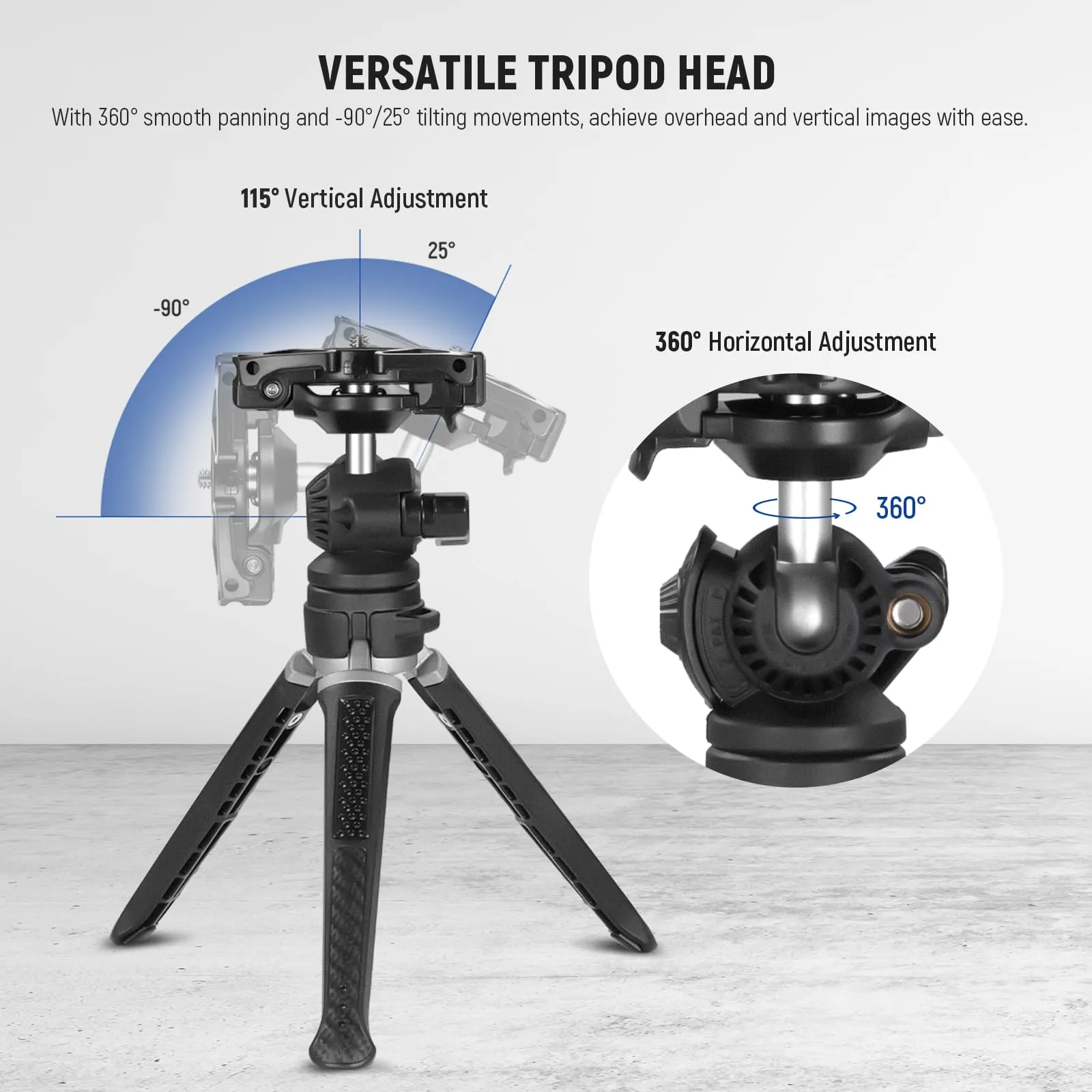 NEEWER TS006 Mini Camera Tripod Compatible with GoPro/iPhone