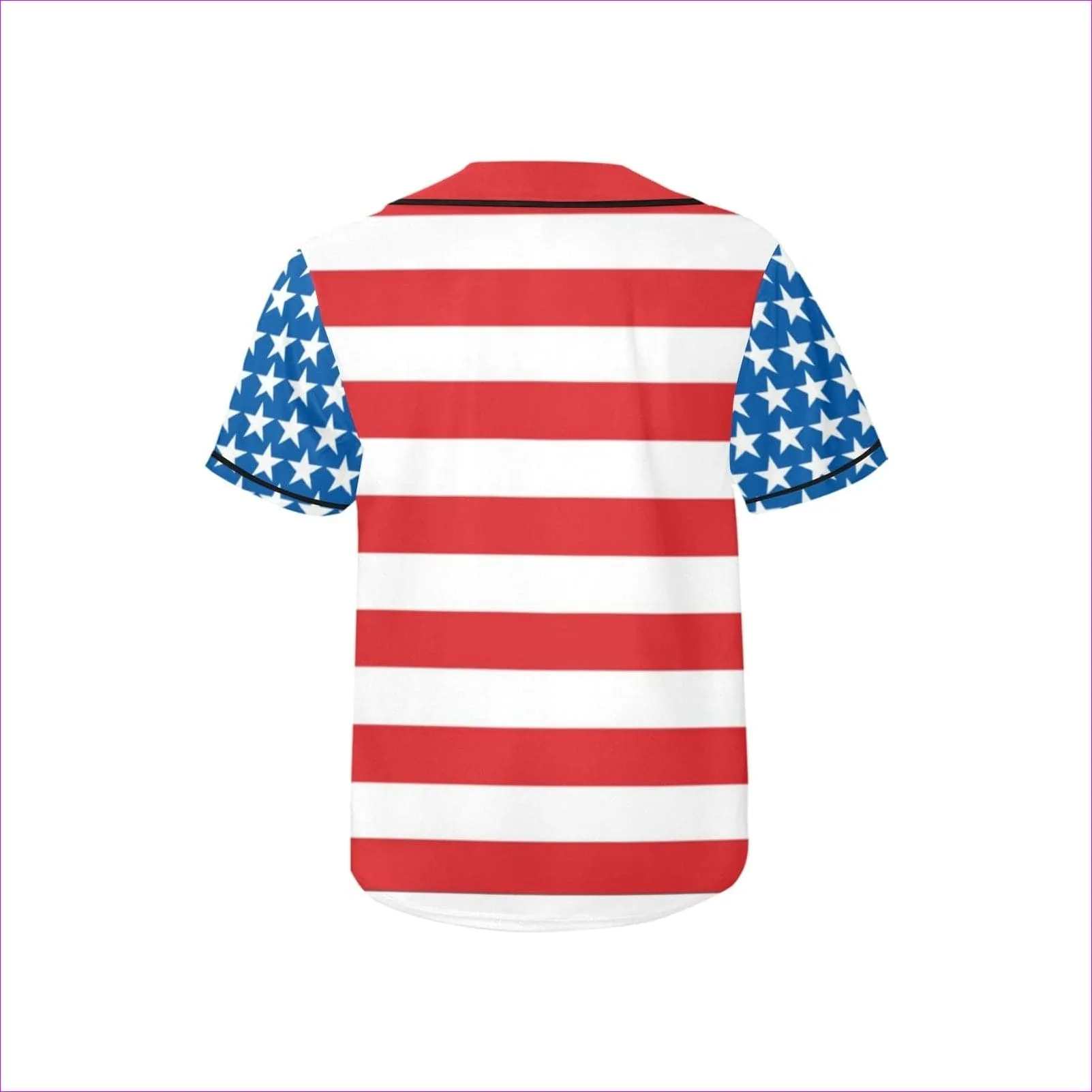 Patriotic Kids All Over Print Baseball Jersey