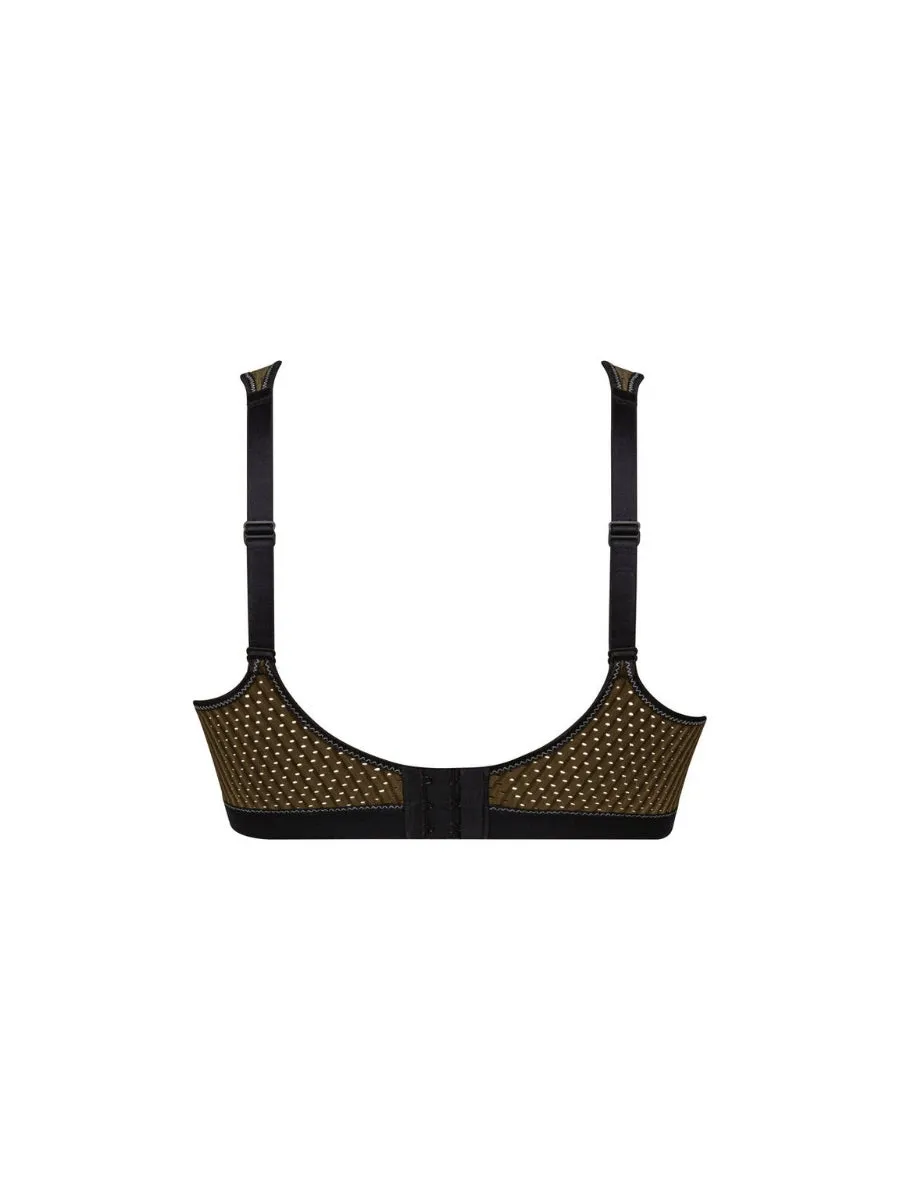 Performance Sports Bra - Dark Olive/Black