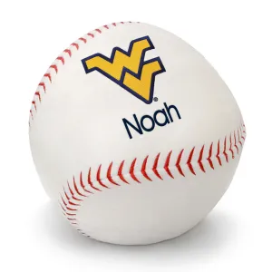 Personalized West Virginia Mountaineers Plush Baseball