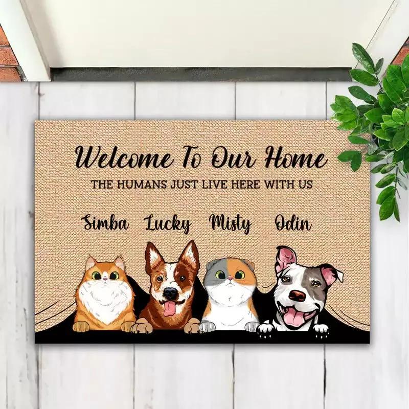 Pet Lover - Welcome To The Pet Home - Personalized Doormat