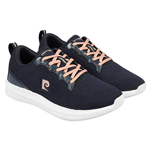 Pierre Cardin Women's Elle Un Navy-Peach Running Shoes-7 UK (40 EU) (Energia PC0300)