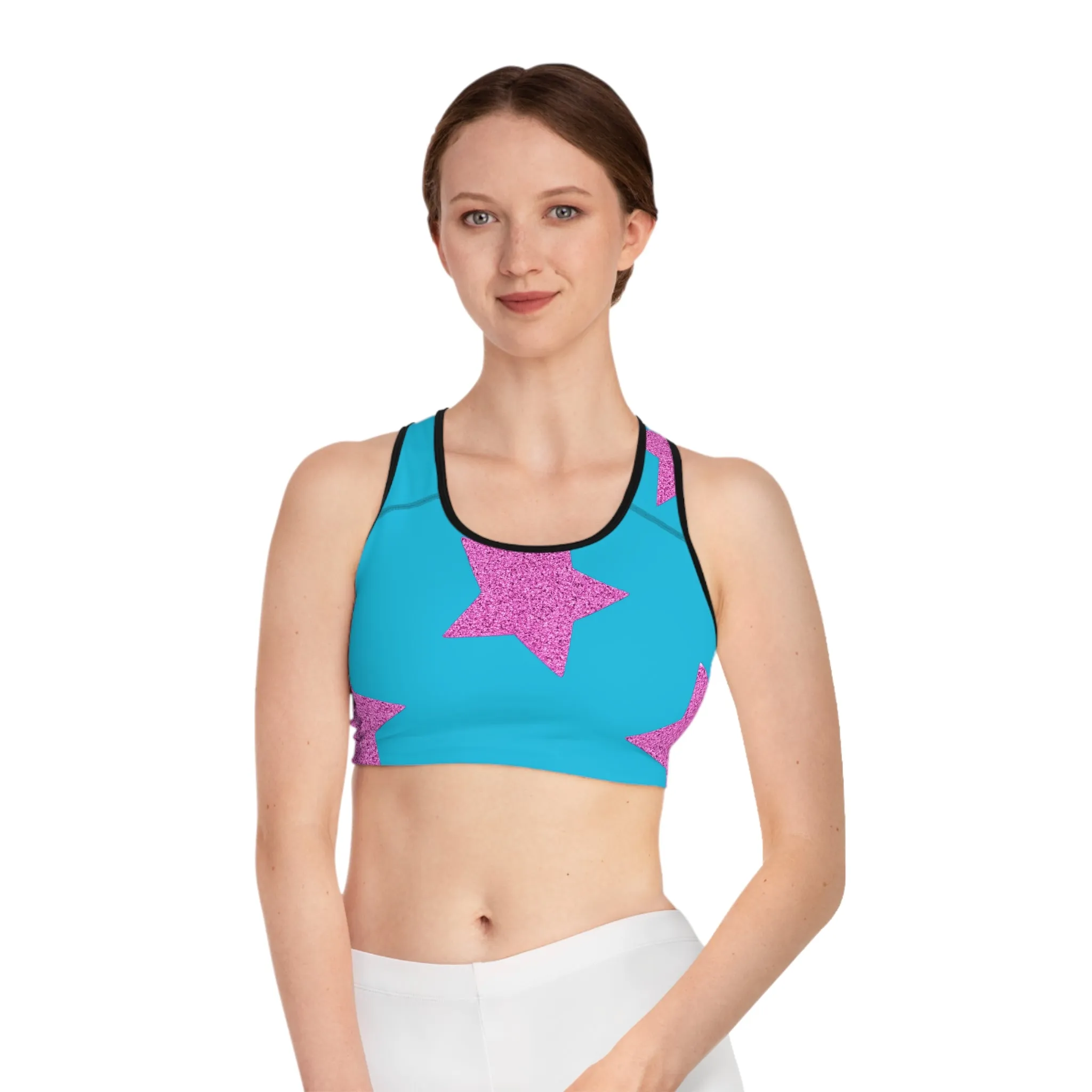 Pink Stars - Inovax Sports Bra