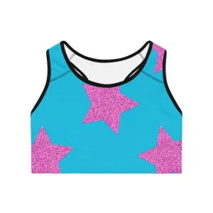 Pink Stars - Inovax Sports Bra