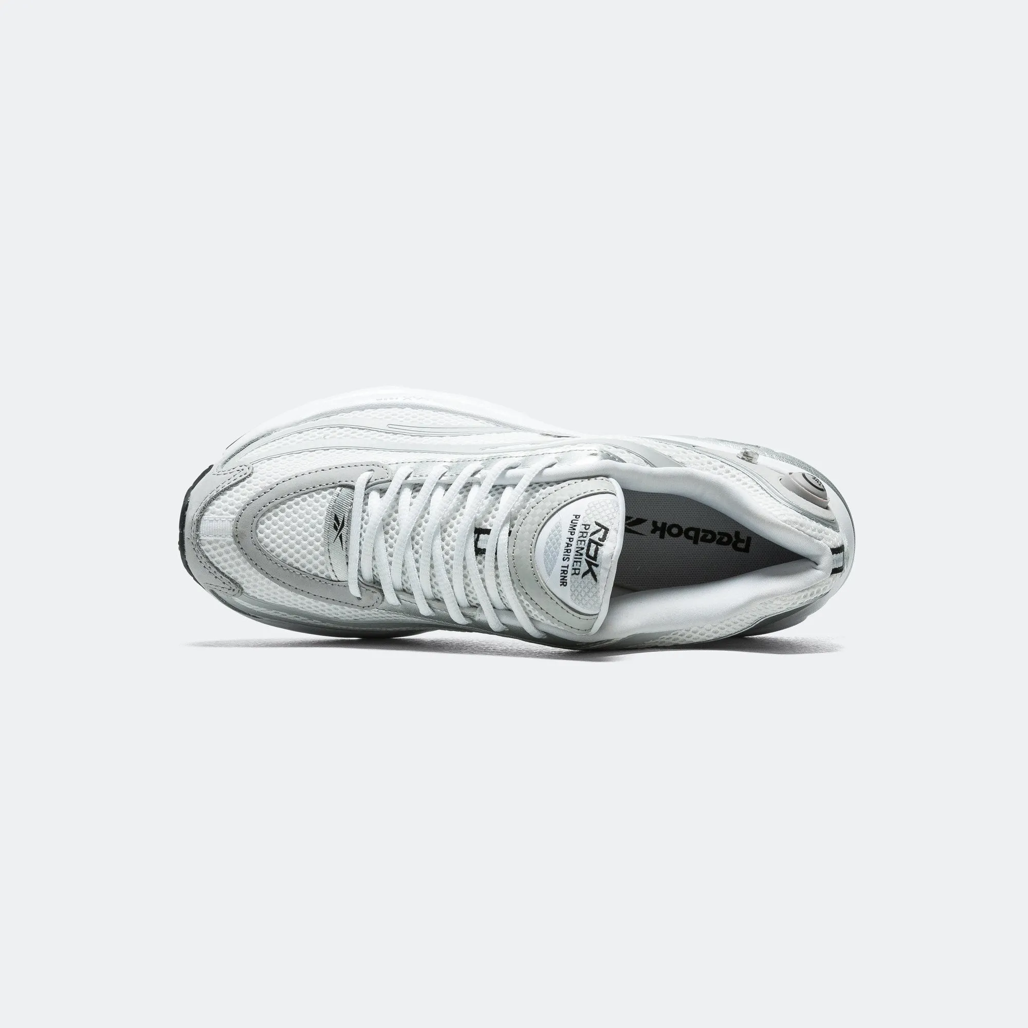 Premier Pump Paris Trainer - White/Grey-Silver Metallic