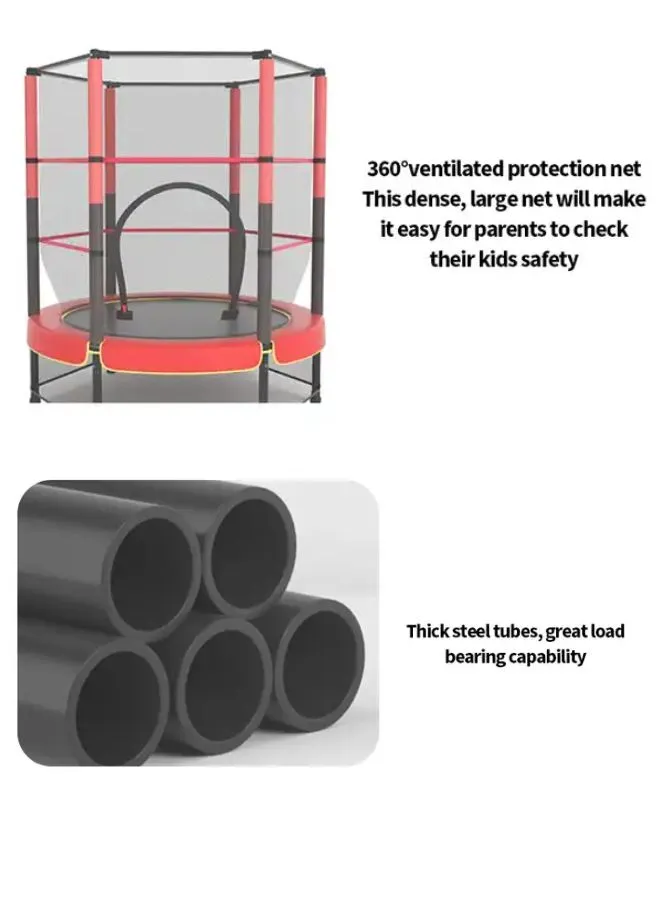 Premium Indoor/outdoor Trampoline - Rustproof Frame, Durable Black Mat, Perfect for Active Kids