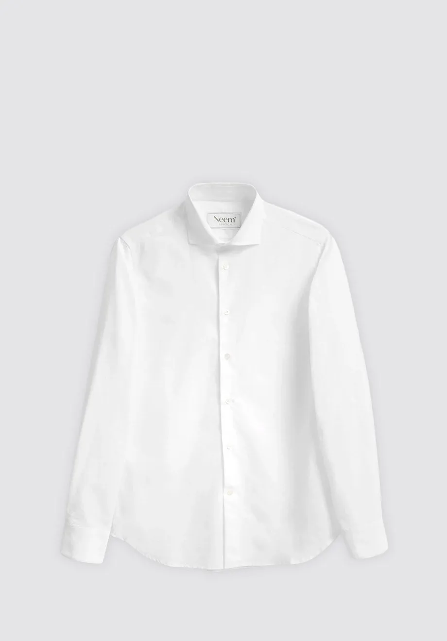 Recycled Italian | White Cut-Away Shirt