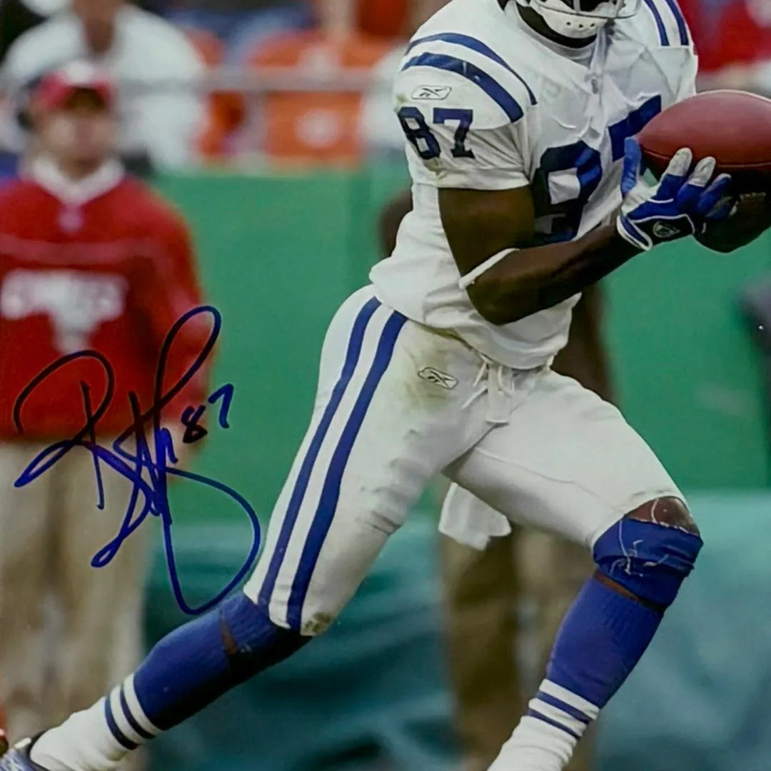 Reggie Wayne Hand Signed & Framed Indianapolis Colts 8x10 Football Photo