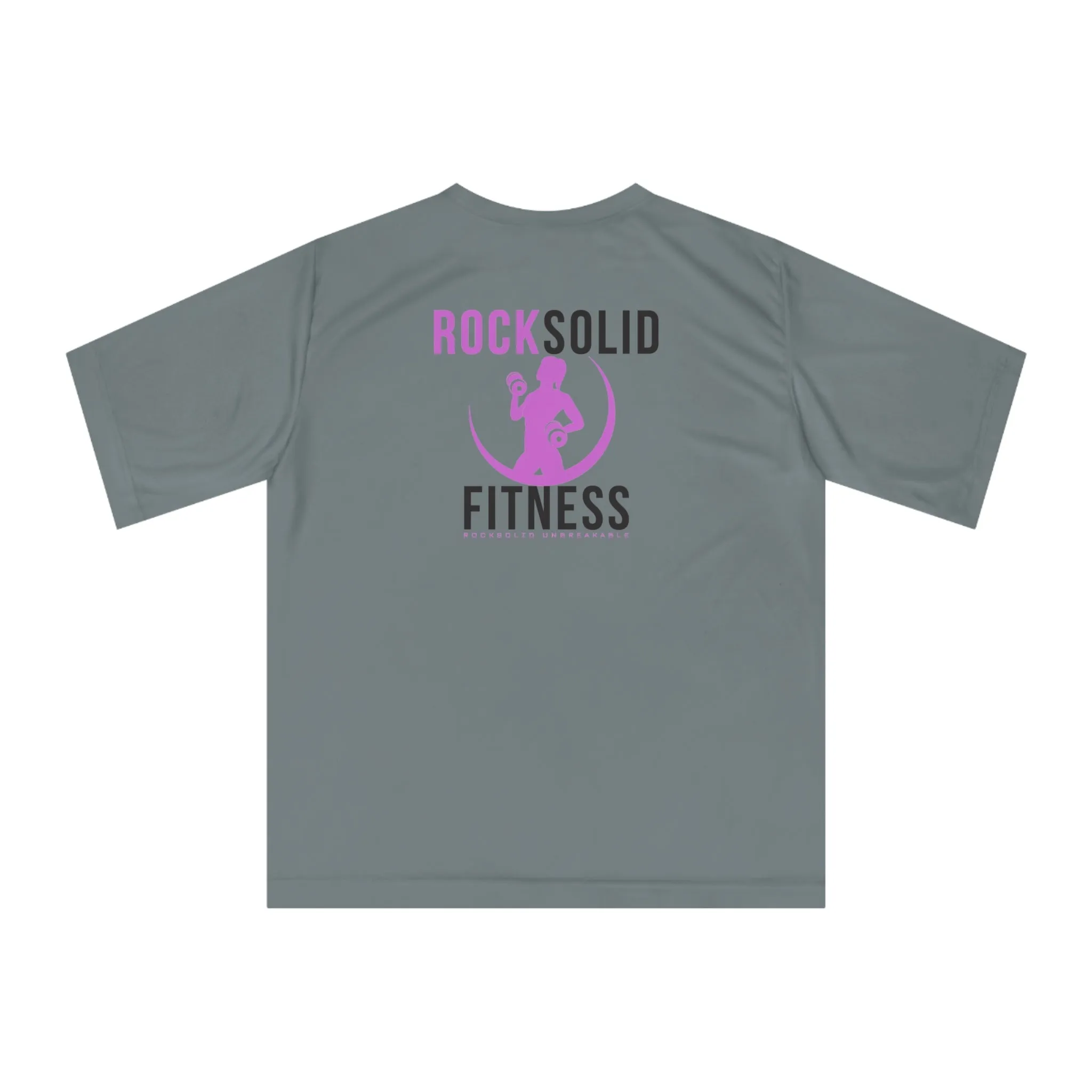 RockSolid Fitness Training Tee | Unisex Zone Performance T-shirt | Pink Lady