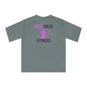 RockSolid Fitness Training Tee | Unisex Zone Performance T-shirt | Pink Lady