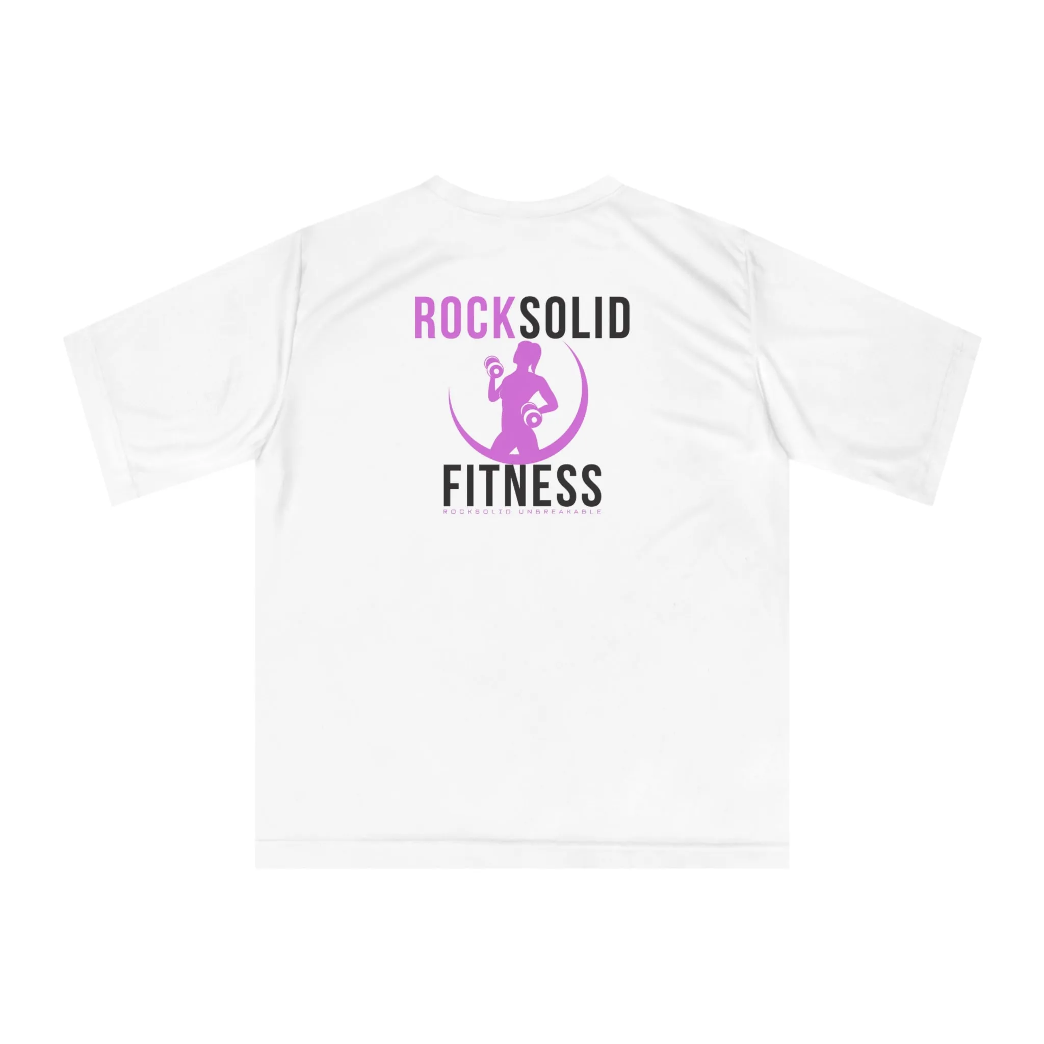 RockSolid Fitness Training Tee | Unisex Zone Performance T-shirt | Pink Lady