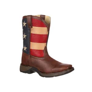 Rocky Lil' Durango Kid's Patriotic Flag Boot