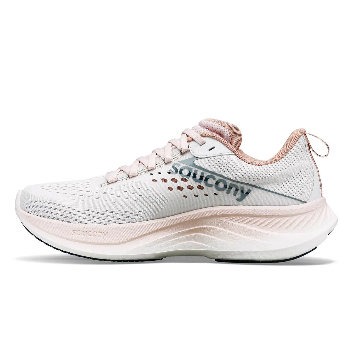 Saucony Ride 17 Womens | White/lotus