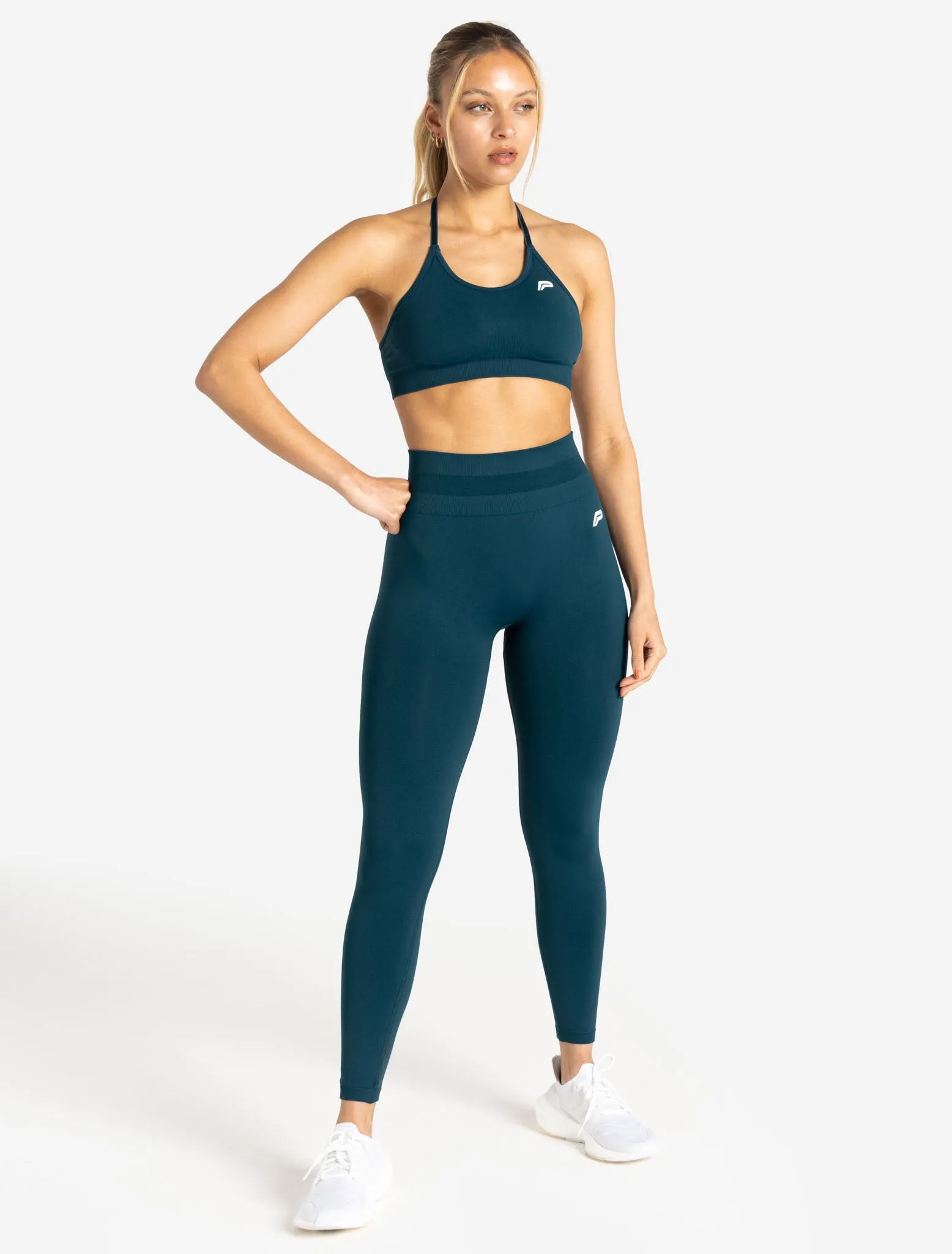 Scrunch Seamless Sports Bra - Dark Teal