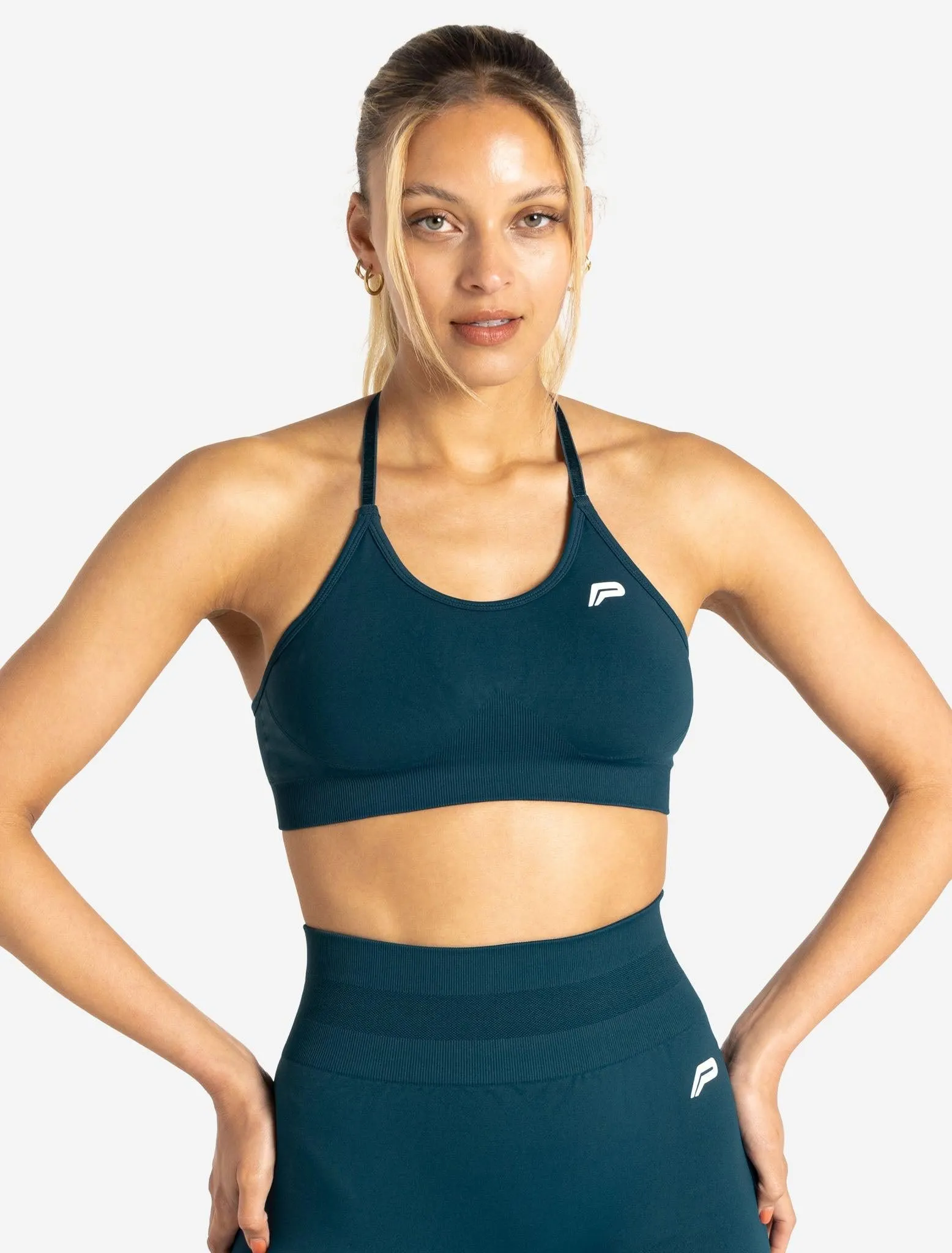 Scrunch Seamless Sports Bra - Dark Teal