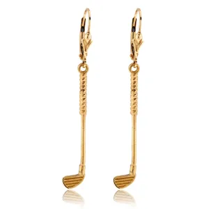 Simple Dangle Golf Club Earrings