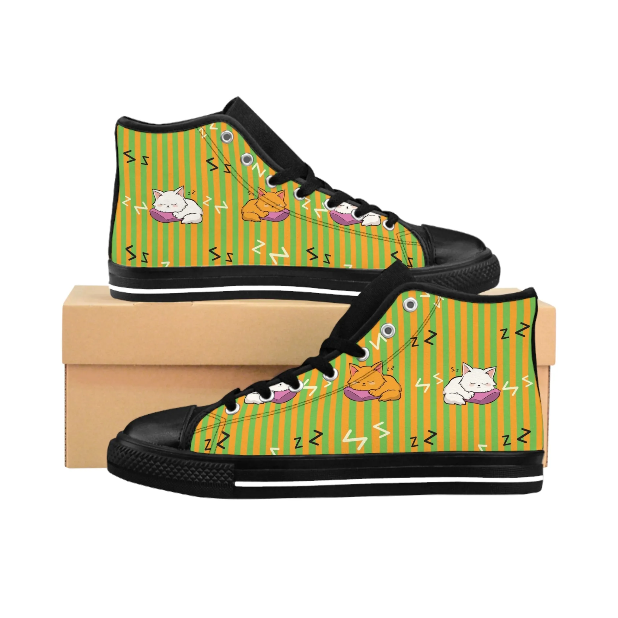 Sleeping Kitty Women's Classic Sneakers