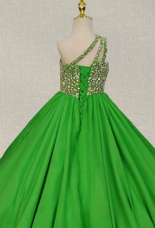 Stunning Best Beauty Green Princess Evening Gown