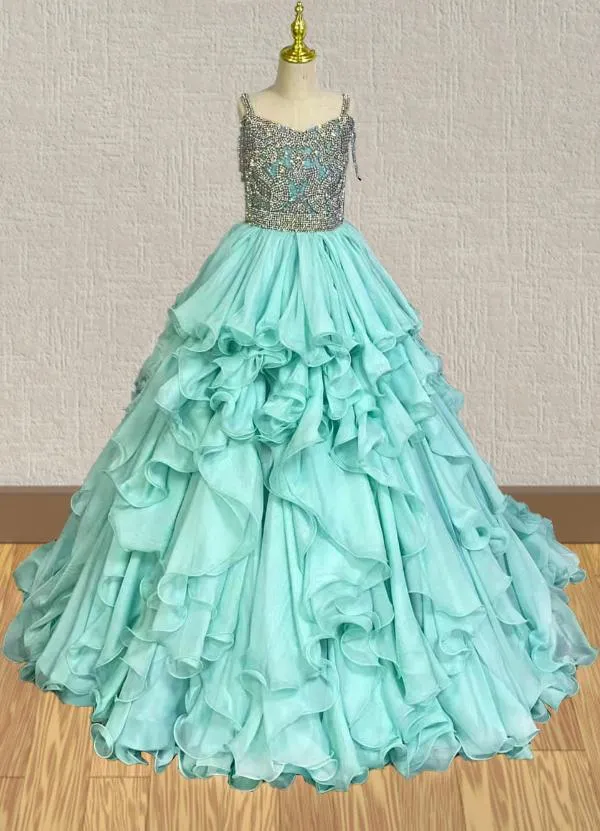 Stunning Mint Pageant Dress for Teenage Girl