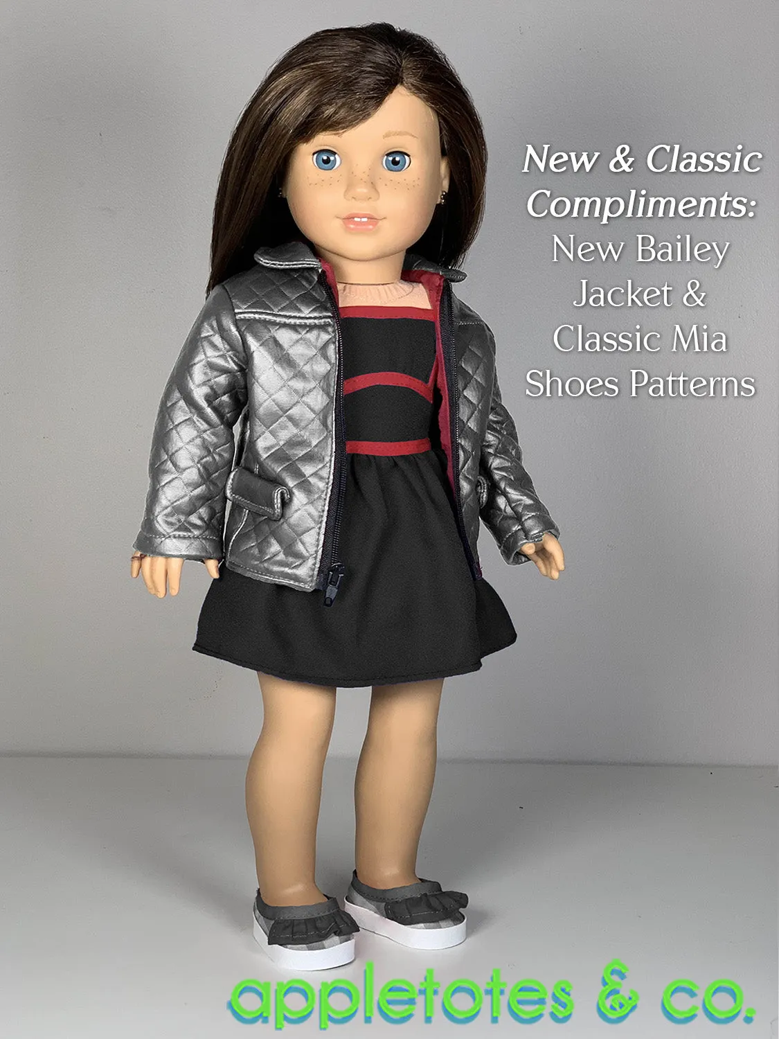 Sunset Boulevard Outfit 18 Inch Doll Sewing Pattern - SVG Files Included