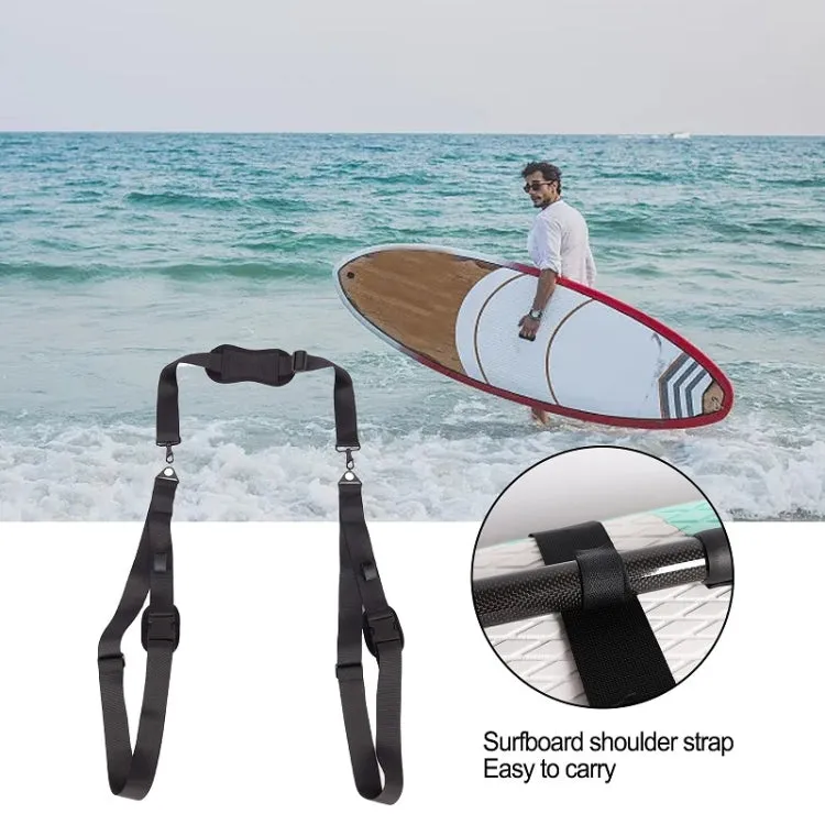 Surfboard Thickened Shoulder Strap Multifunctional Adjustable Lashing Strap(Black)