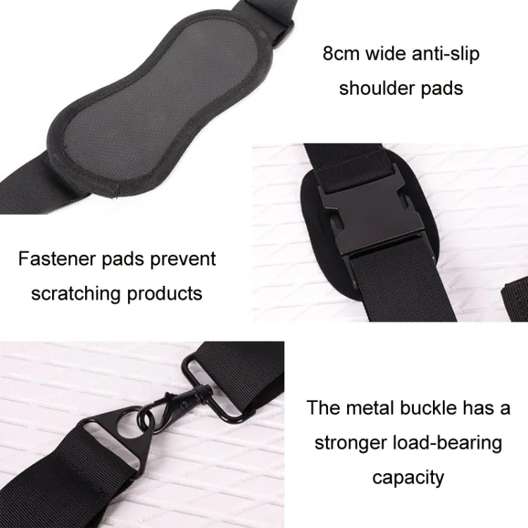 Surfboard Thickened Shoulder Strap Multifunctional Adjustable Lashing Strap(Black)