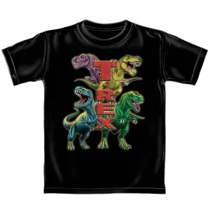 T-Rex Youth Tee Shirt (Glow in The Dark) (Kids Large