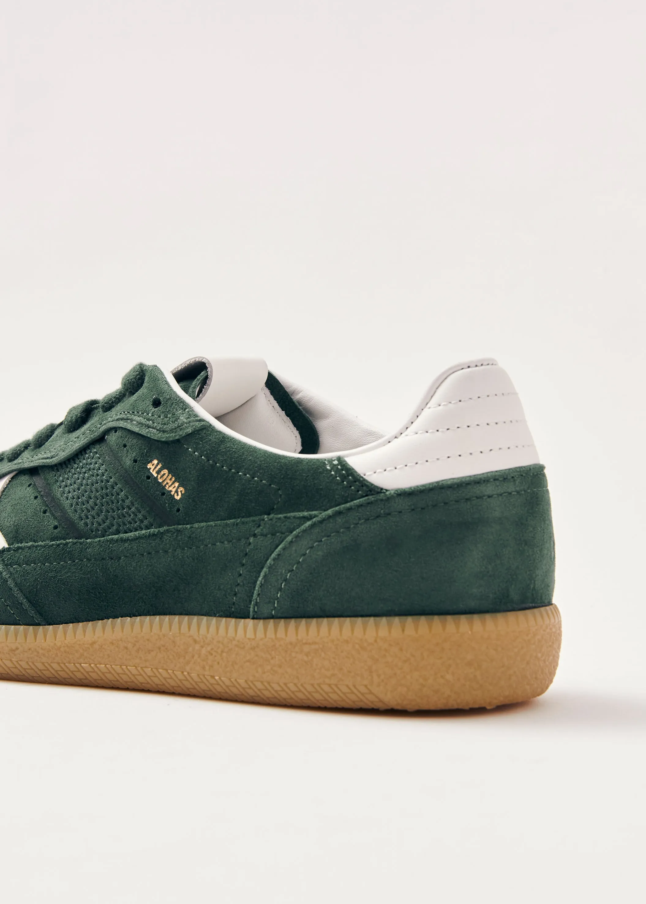 Tb.490 Rife Forest Green Leather Sneakers