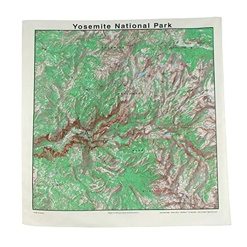 The Printed Image Yosemite Topo Bandana 518