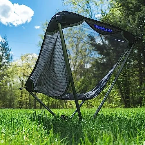 TREKOLOGY Ultralight Camping Chair, Lightweight Camp Chair for Backpacking, Hiking for Adult - YIZI LITE