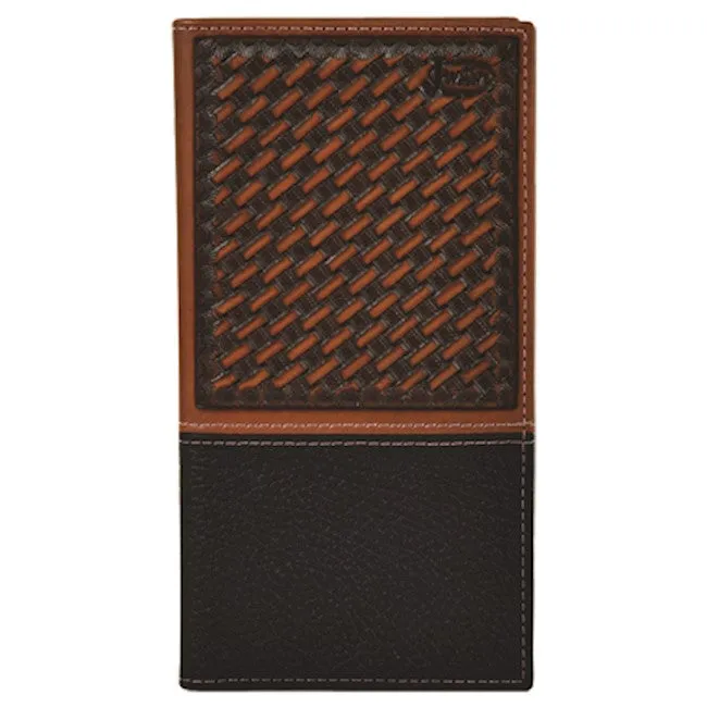 Trenditions Justin Men's Rodeo Basketweave Wallet