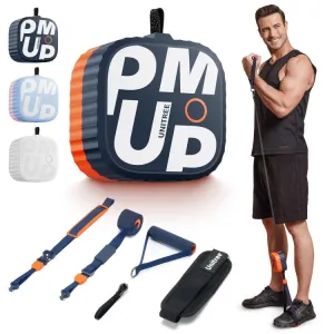 Unitree Pump Portable Home Gym Pump 4.4-44lbs Adjustable Resistance Cable Machine(Blue Orange)