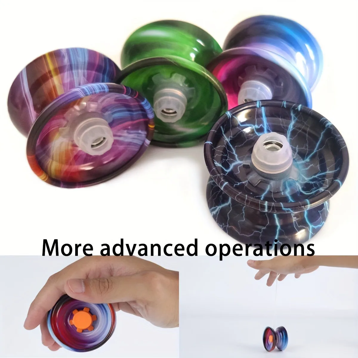 Upgrade to Dazzling Metal Yoyo Ball with Triple Bearings