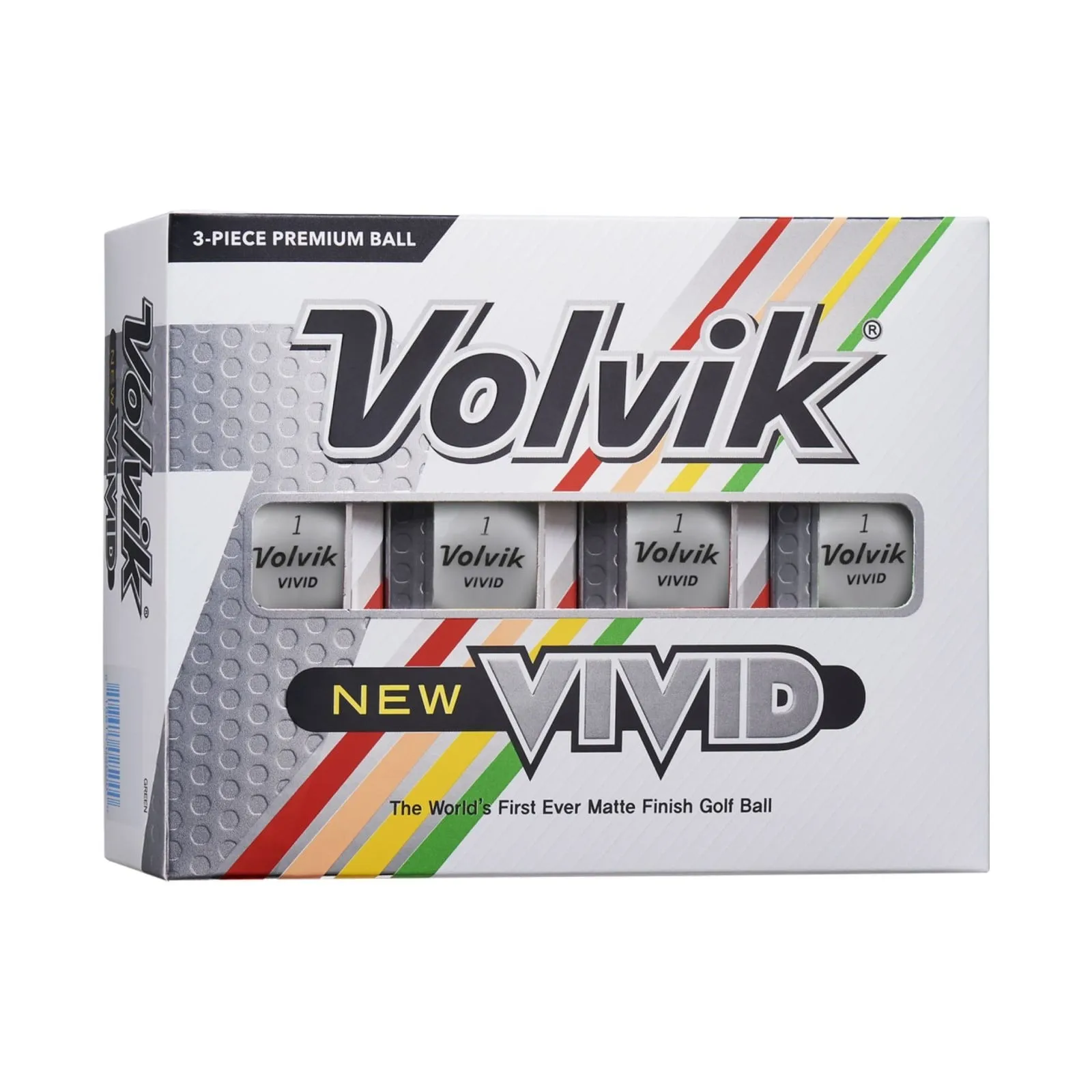 Volvik 2022 Vivid Golf Balls Matte White 12pk