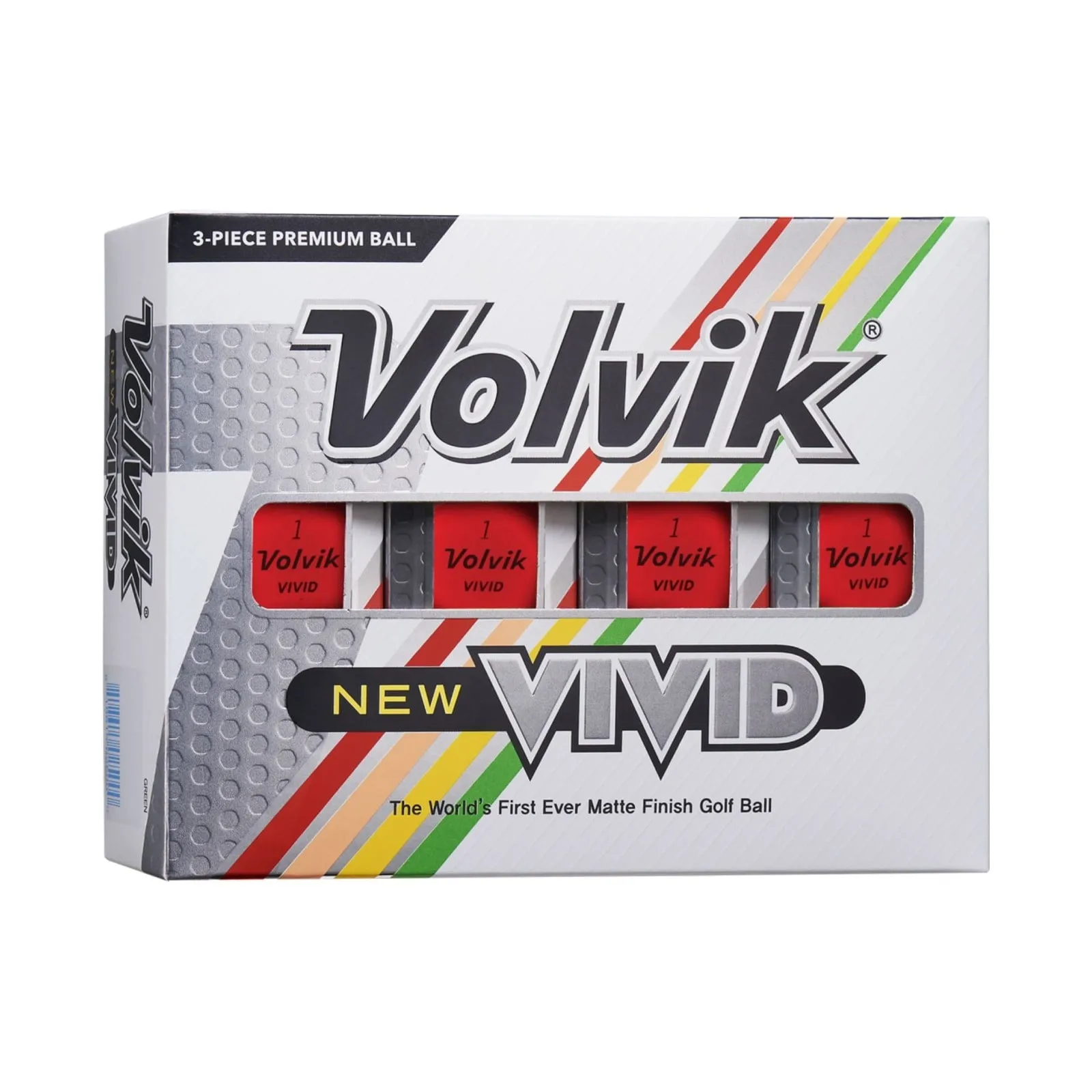 Volvik 2022 Vivid Golf Balls Matte White 12pk