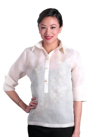 WC01 - MADE-TO-ORDER - Women's Barong Tagalog Cocoon - Filipiniana