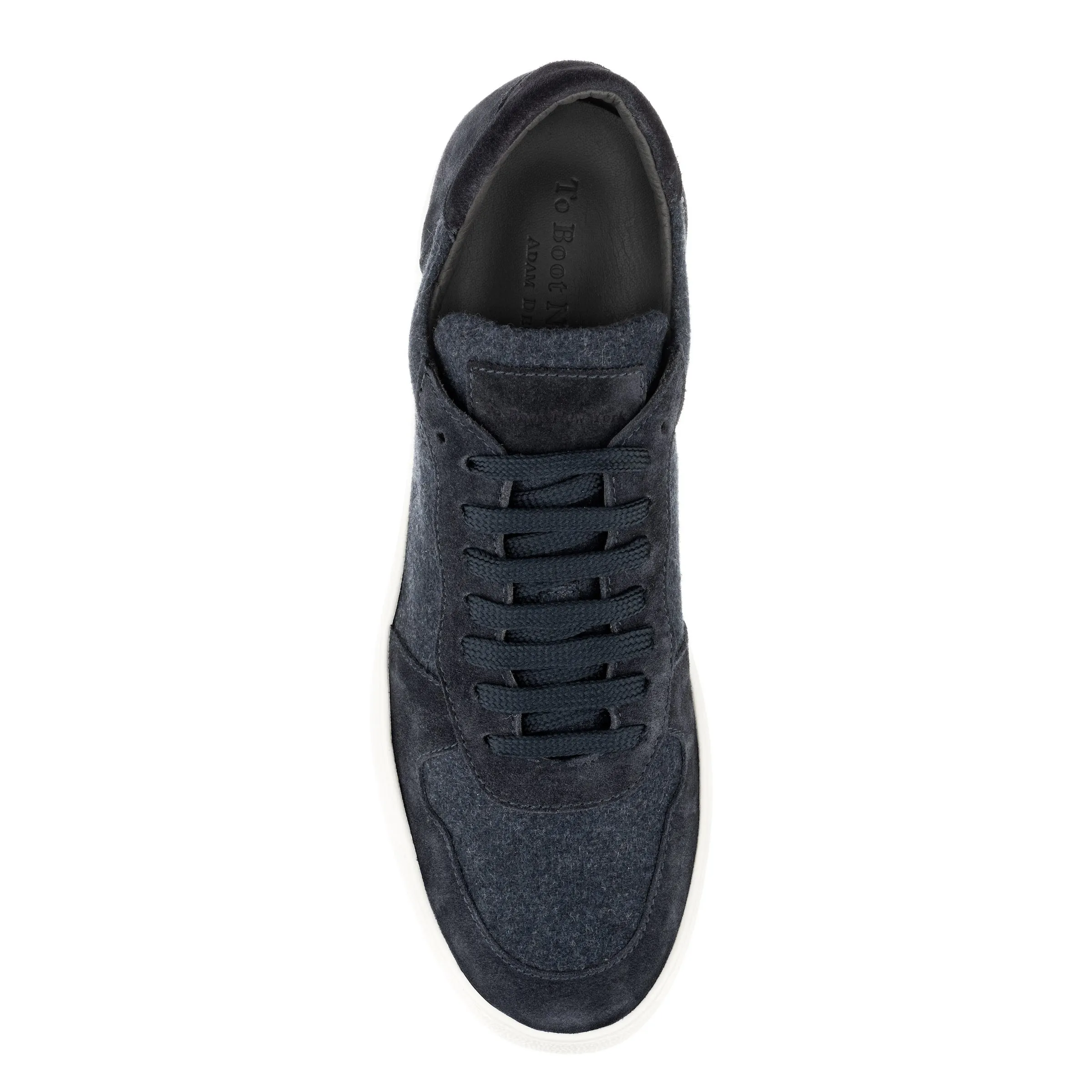 Whitworth Blue Cashwool Court Sneaker