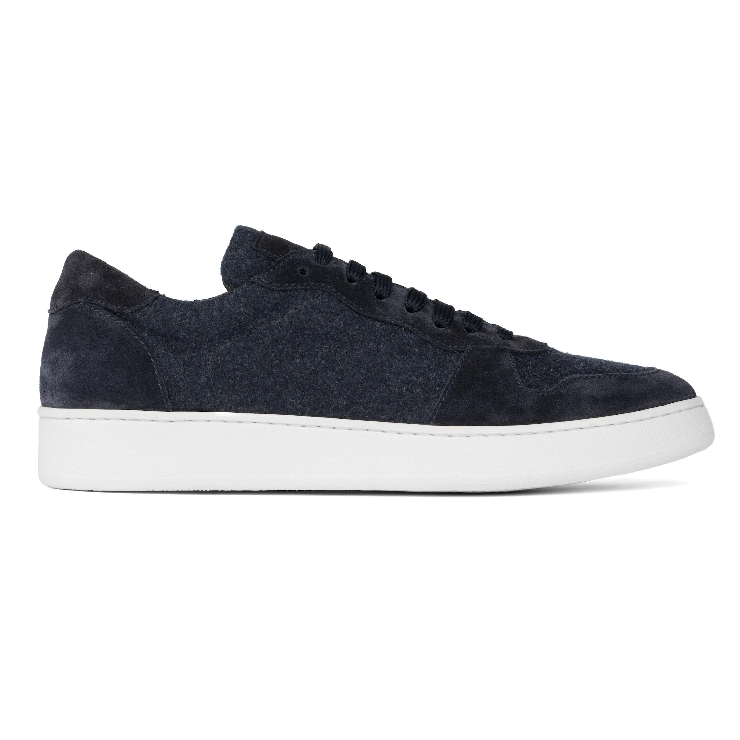 Whitworth Blue Cashwool Court Sneaker