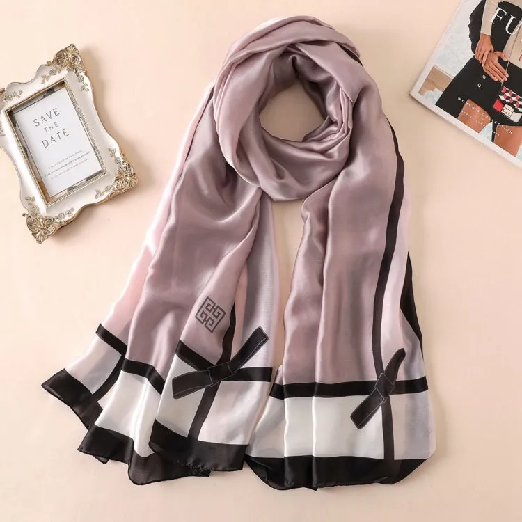 Women Flowers Elegant Imitated Silk Fabric Shawl Sunscreen Beach Scarf, Size: 90x180cm