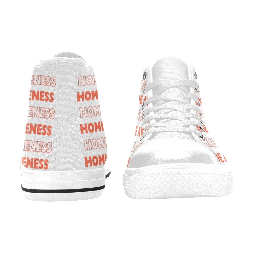 Women's Homicide Awareness High Top Canvas shoes