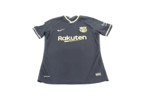 Women's Nike Logo FC Barcelona Black & Gold Soccer Jersey